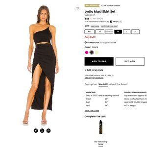 Revolve Superdown Lydia Maxi Skirt Set